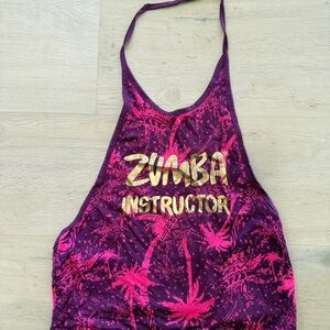 Zumba Fitness Pink and Purple Instructor Tank